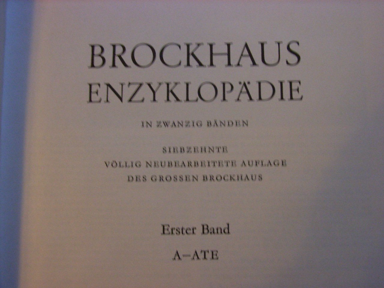Brockhaus Enzyklopädie in 20 Bänden