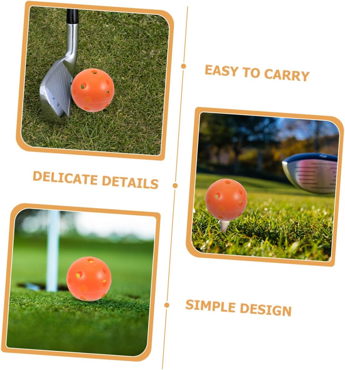 BESPORTBLE Golf Practice Ball Golf Accessories Ball Portable Toy Daily Use Hole s Indoor Hole s