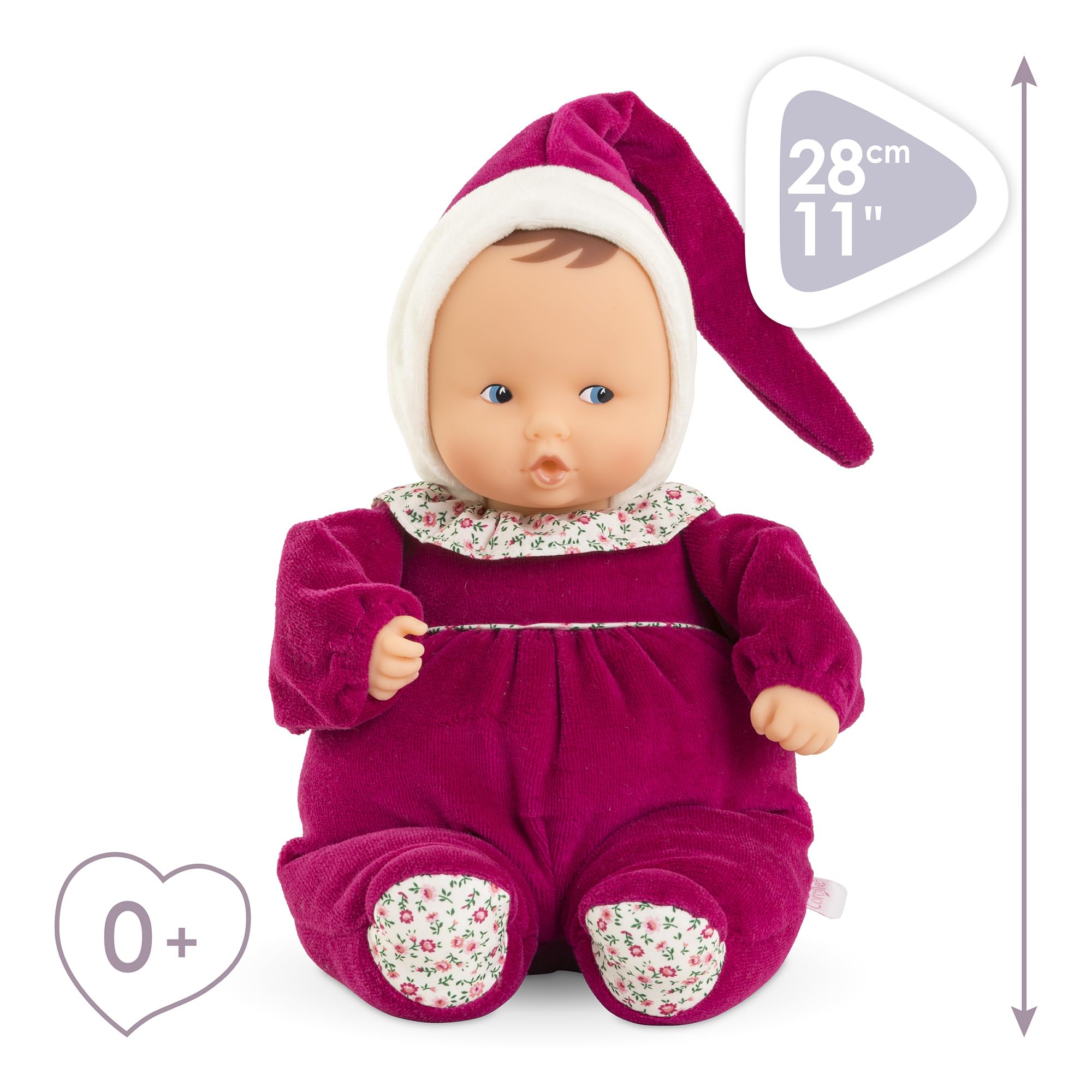 Corolle - Mon Doudou, Babipouce Rose Grenadine, 28cm, dès la Naissance, 9000020160