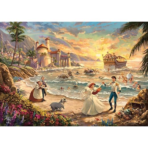 MIGHTYPRINT Disney – The Little Mermaid - Celebration of Love - Durable 24” x 17 Wall Art – NOT Made of Paper – Officially Licensed Collectible