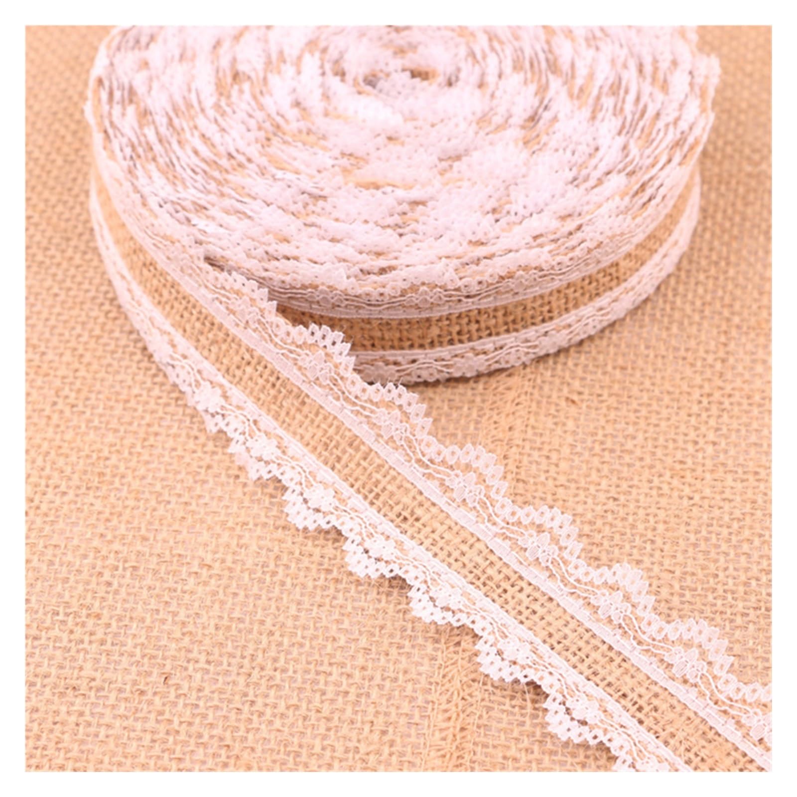 Hessian Roll 2M 5M Natural Jute Burlap Ribbon Versatile Rustic Vintage Wedding Decor Hessian Lace Roll Party Supplies DIY(Color3,5M)