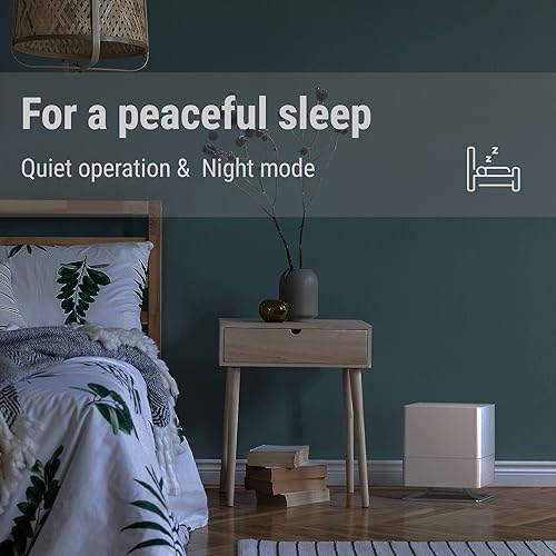 Miniatura 6 de Stadler Form humidificador Oskar, humidificador de ahorro de energía para habitaciones de hasta 540 pies cuadrados, evaporador con apagado