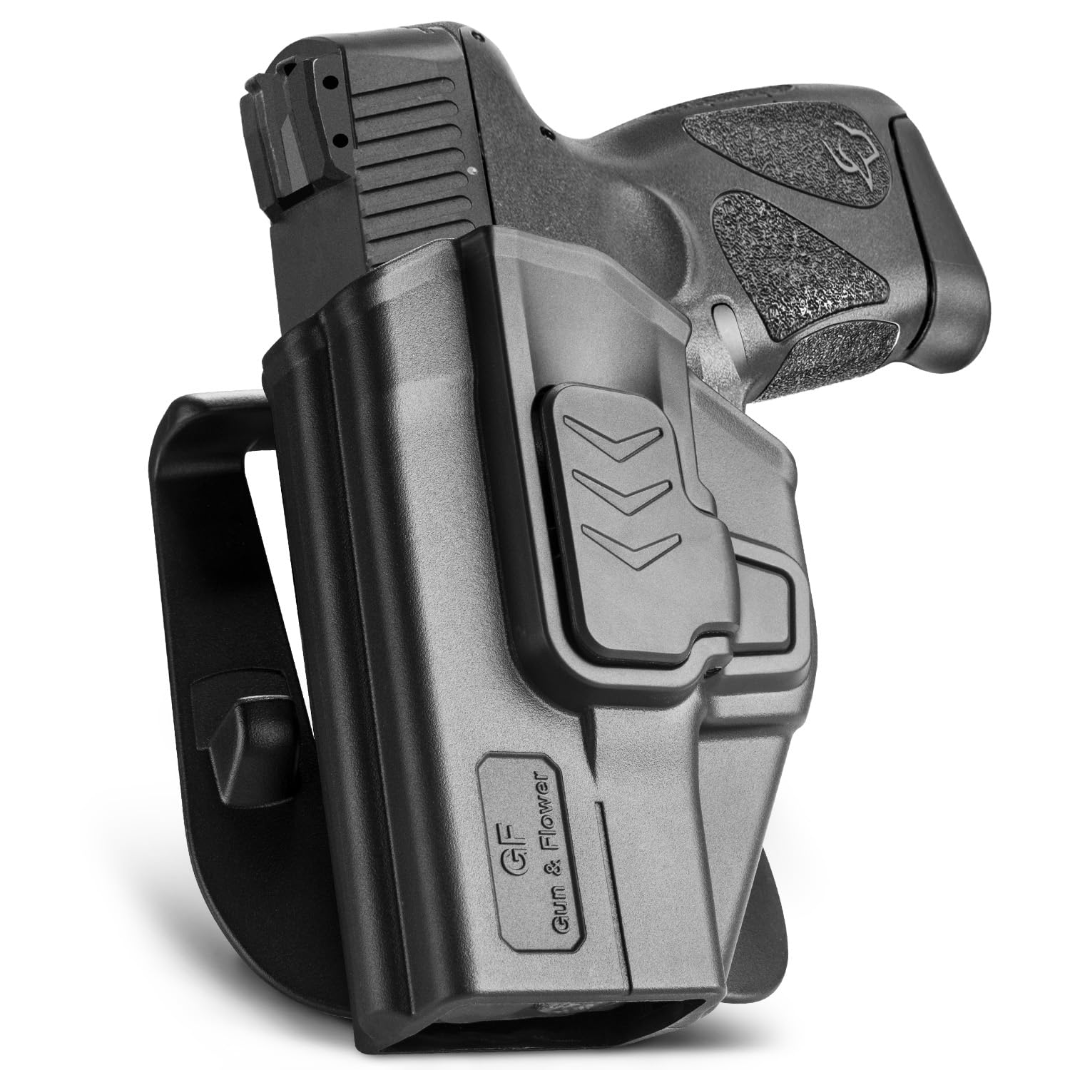 G2C Holster, OWB Holster Fits Taurus G2C/G3C, Taurus Millennium G2 PT111/PT140, Outside Waistband Carry Holster, Level II Retention Locking System, 360 Degrees Adjustable, Left Hand