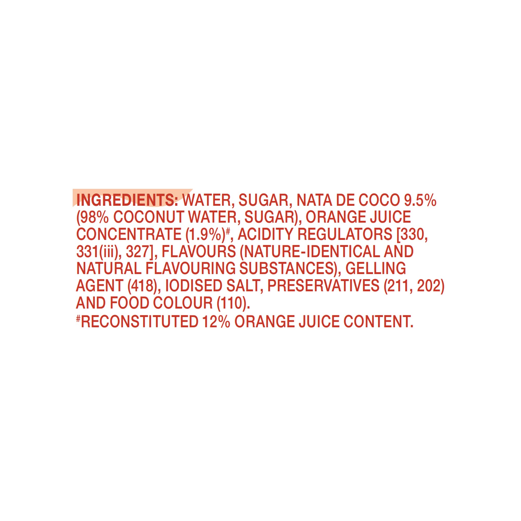 Paper Boat Orange Fruit Drink with Nata De Coco Jelly 250ml 2