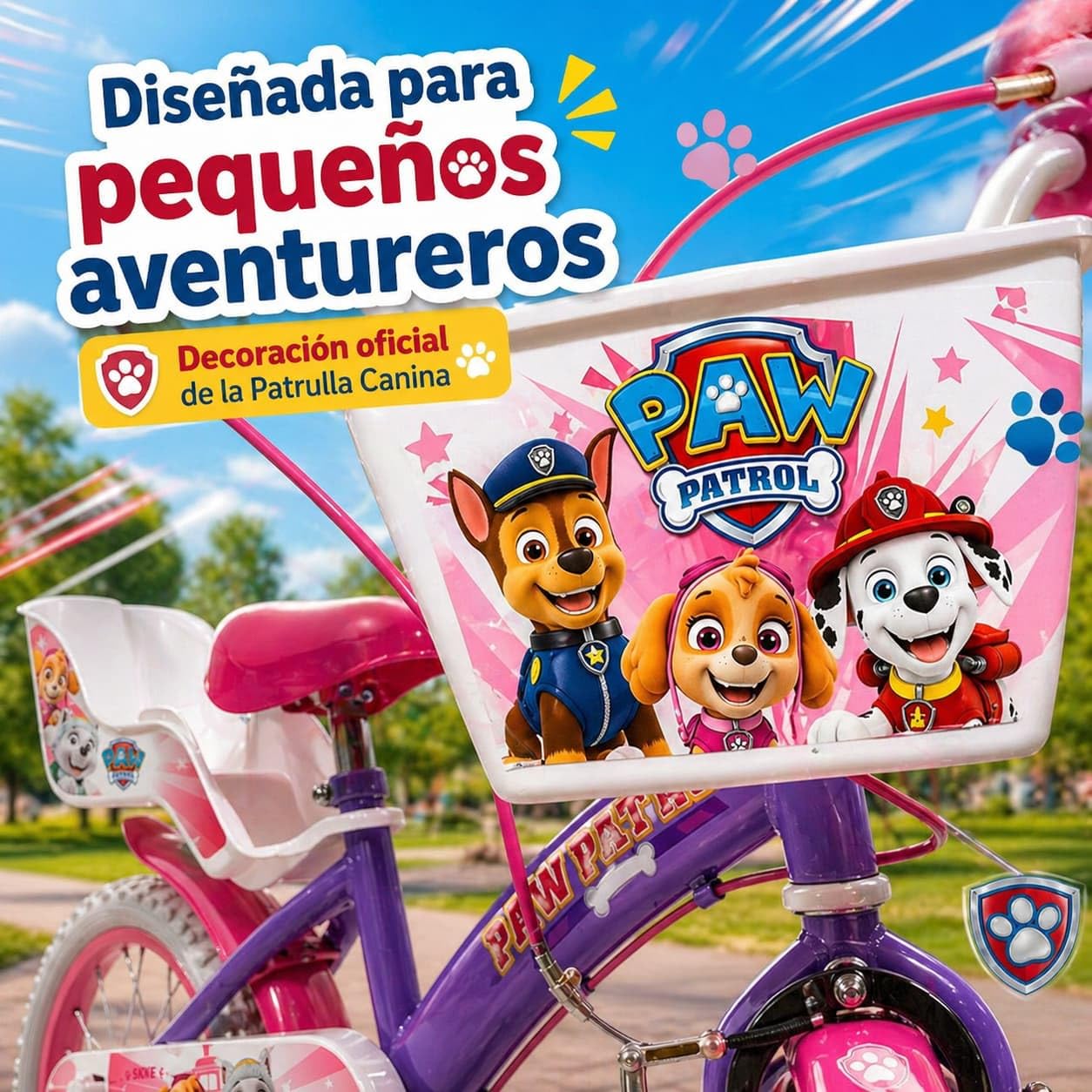 TOIMSA Bicicleta 16" Paw Patrol Niña