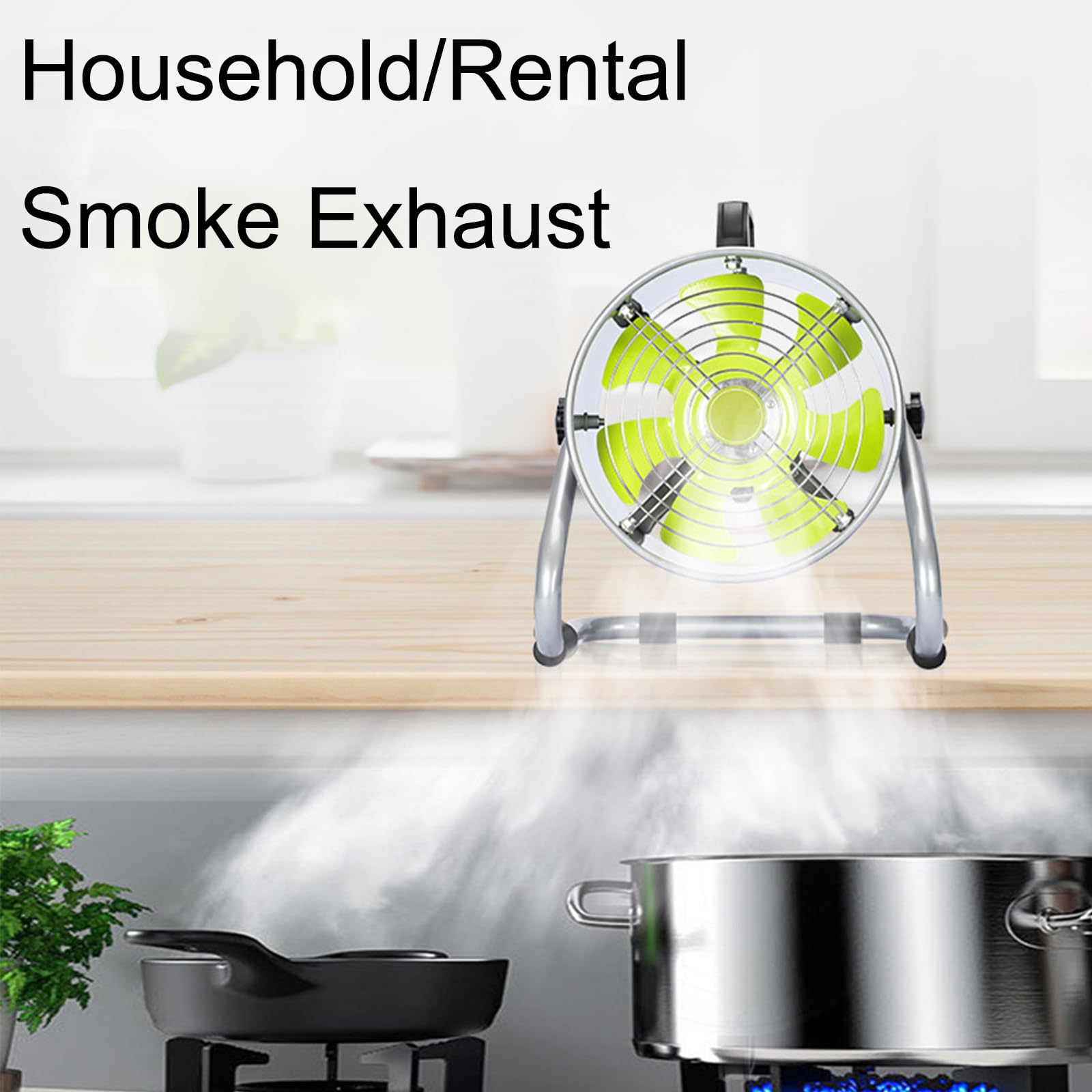 Filtro de aire portátil de cocina, campana extractora de escritorio de bajo ruido de 220 V para cabinas de soldadura industrial y pintura, ventilador de metal resistente, viento fuerte