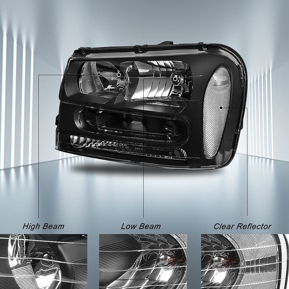 Amazon | ヘッドライトアセンブリ 交換用 シボレー トレイルブレイザー