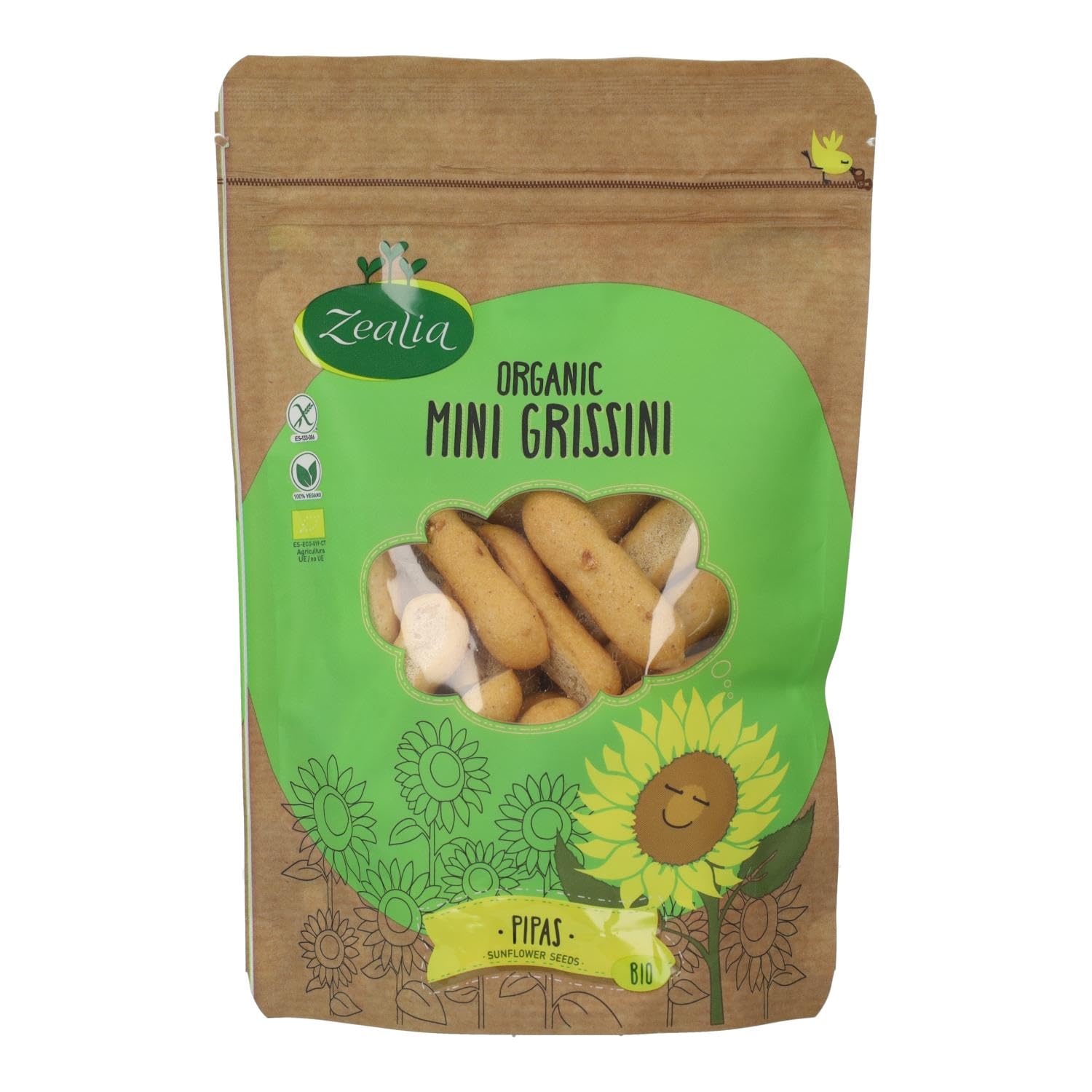 Mini grissini de pipas bio sin gluten 75 g