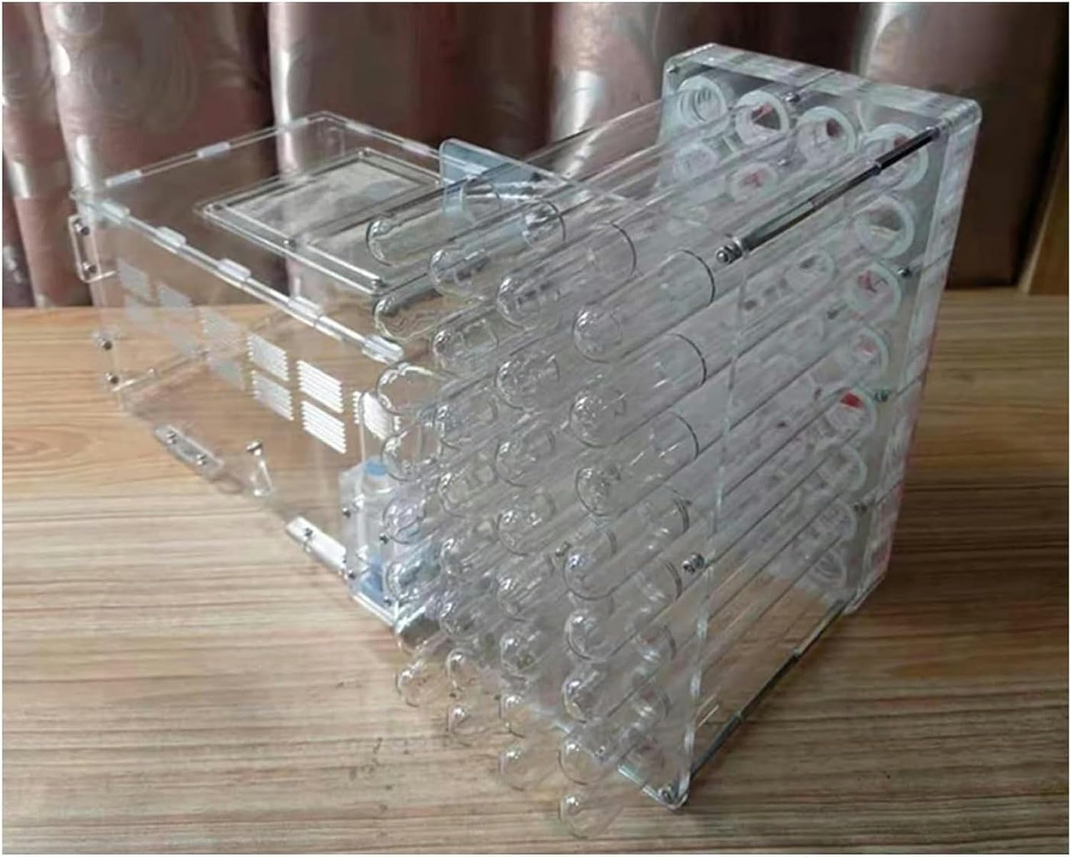 S196 細密彫刻 砡 孔雀石 陽刻 漢詩草原馬文 硯屏 高さ19㎝ 唐木台付 硯 屏