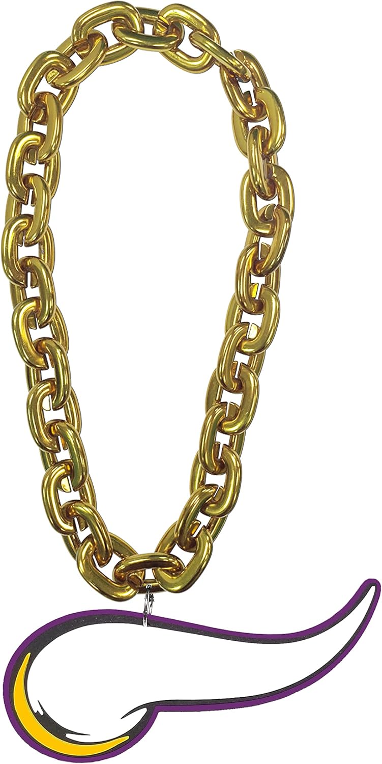 Aminco NFL Minnesota Vikings Team Fan Chain, Gold
