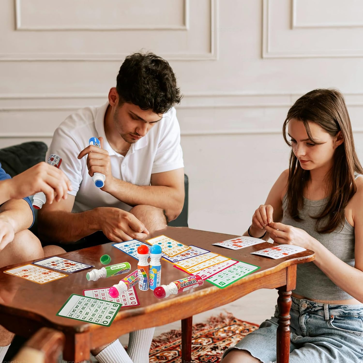 Yuanhe Bingo Daubers Dot Markers - Panit Dotters Dabbers Bulk Mixed Colors Set of 48 Pack-12Colors