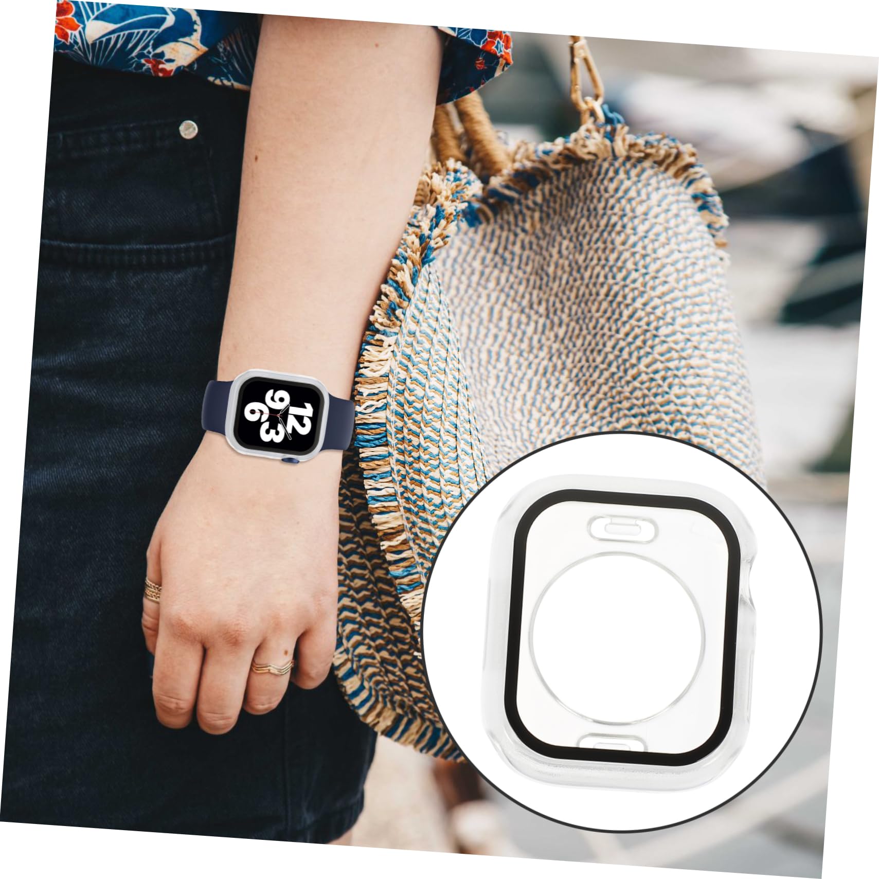 Gatuida 5pezzi Custodia Per Watch Cover Protettiva Trasparente Facile Da Installare Resistente Ai Graffi Compatibile Con Smartwatch