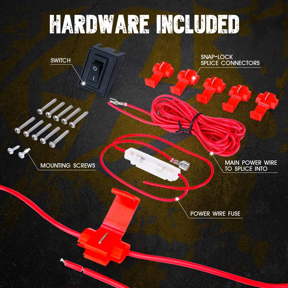 Xprite Black Smoked Lens 16 LEDs Cab Clearance Light 5 Pcs Roof Top Marker Running Lights Kit for Ford Dodge Ram Trucks SUV POV Pickup - Amber Yellow