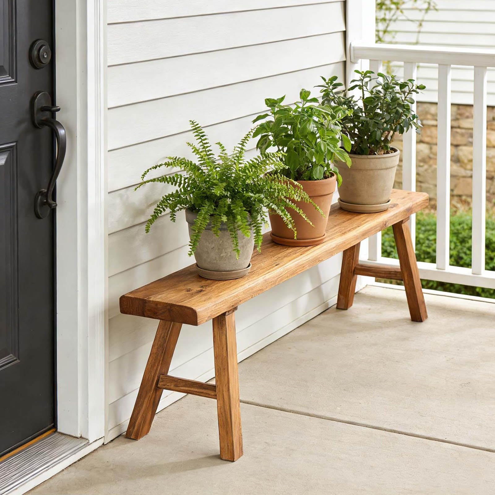 Narrow Entryway Bench Farmhouse Wood End of Bed Bench 20" 32" 39" 47" 55" 63" 71" 79" Sturdy Stable Skinny Long Benchs for Bedroom Hallway Dining Room Porch Easy to Assemble Natural Finish(20")