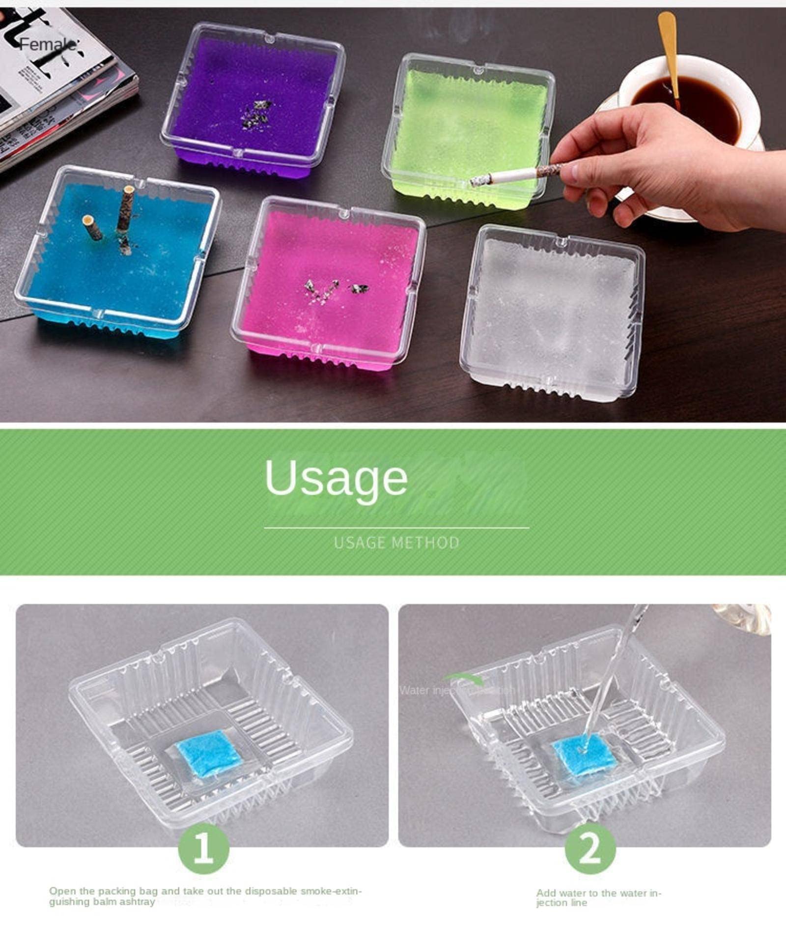 Posacenere Usa E Getta Con Sabbia - 30 Pezzi | Antivento E Senza Fumo | Per Interni Ed Esterni