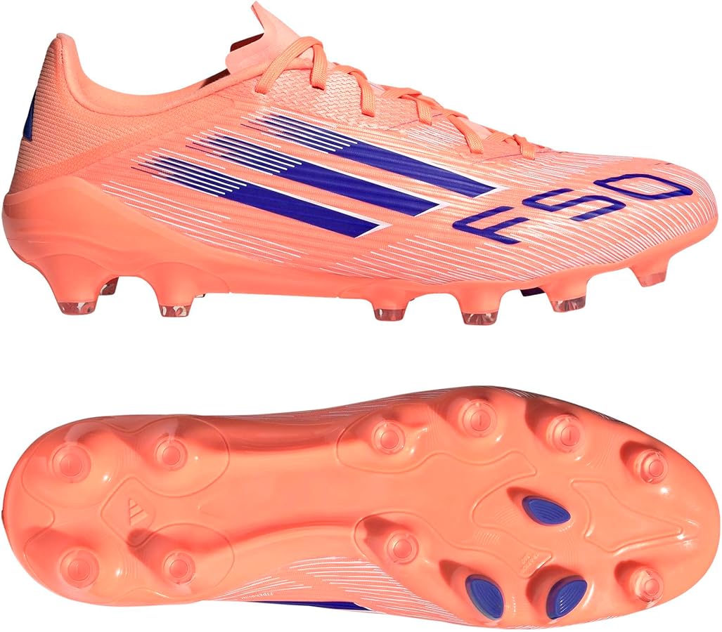 F50 26.0 FG 鉄ピン取り外し可 adidas F50 League Laceless Firm/Multi-Ground Boots Kids - Pink
