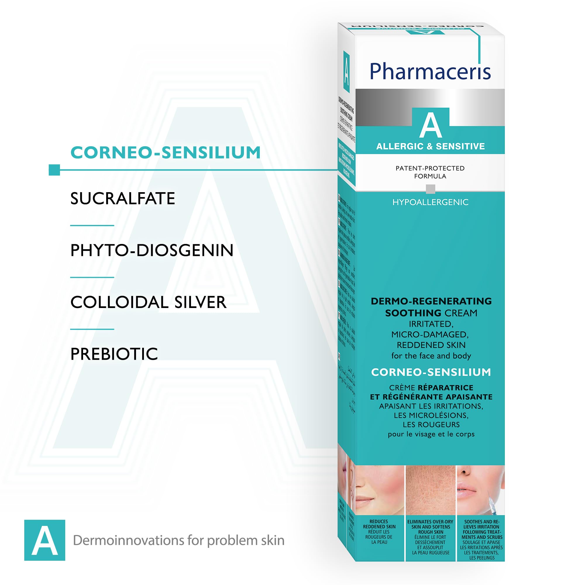 Pharmaceris A Corneo-Sensilium, Repair Cream, Soothing Cream for Allergic and Sensitive Skin Reduces Redness - Image 3