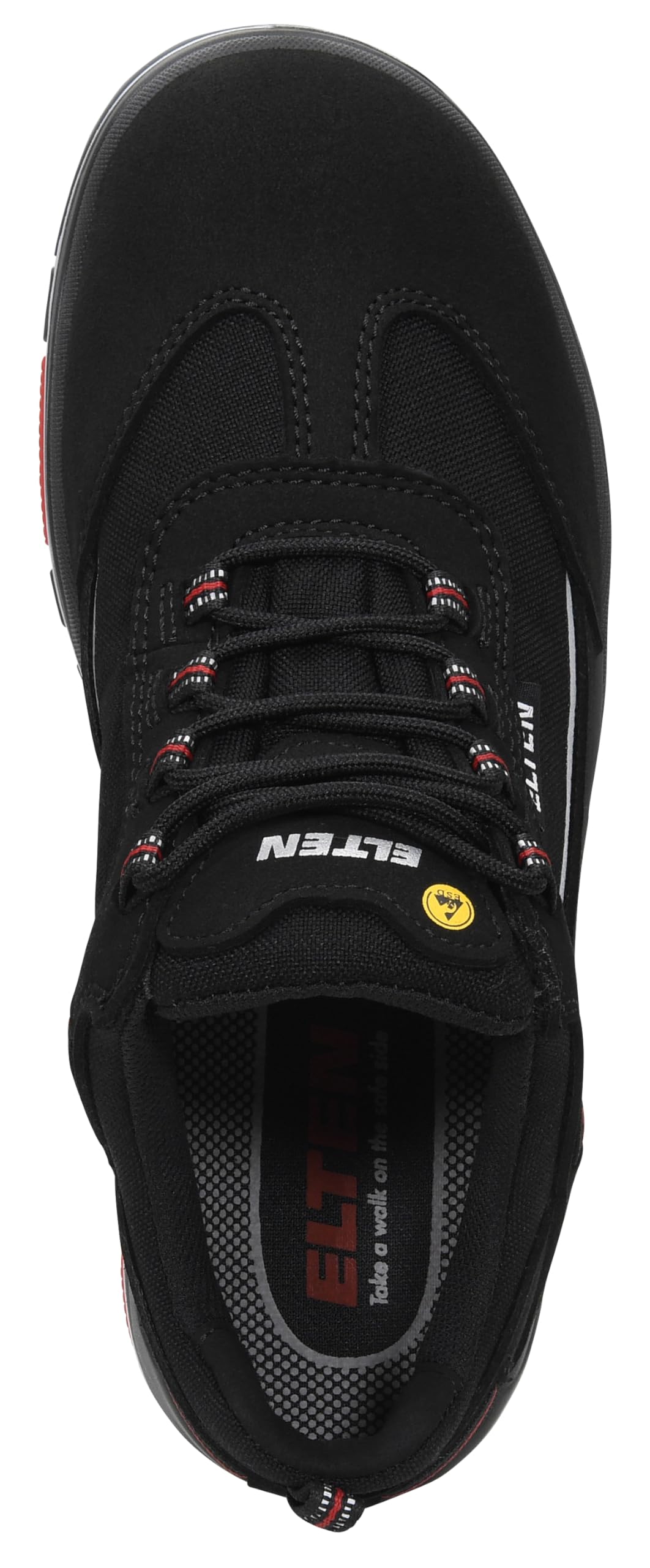 ELTEN Sicherheitsschuhe Matthew TPU Low ESD S3S Typ 1, Damen und Herren, Textil, Stahlkappe, leicht, sportlich 48, Schwarz