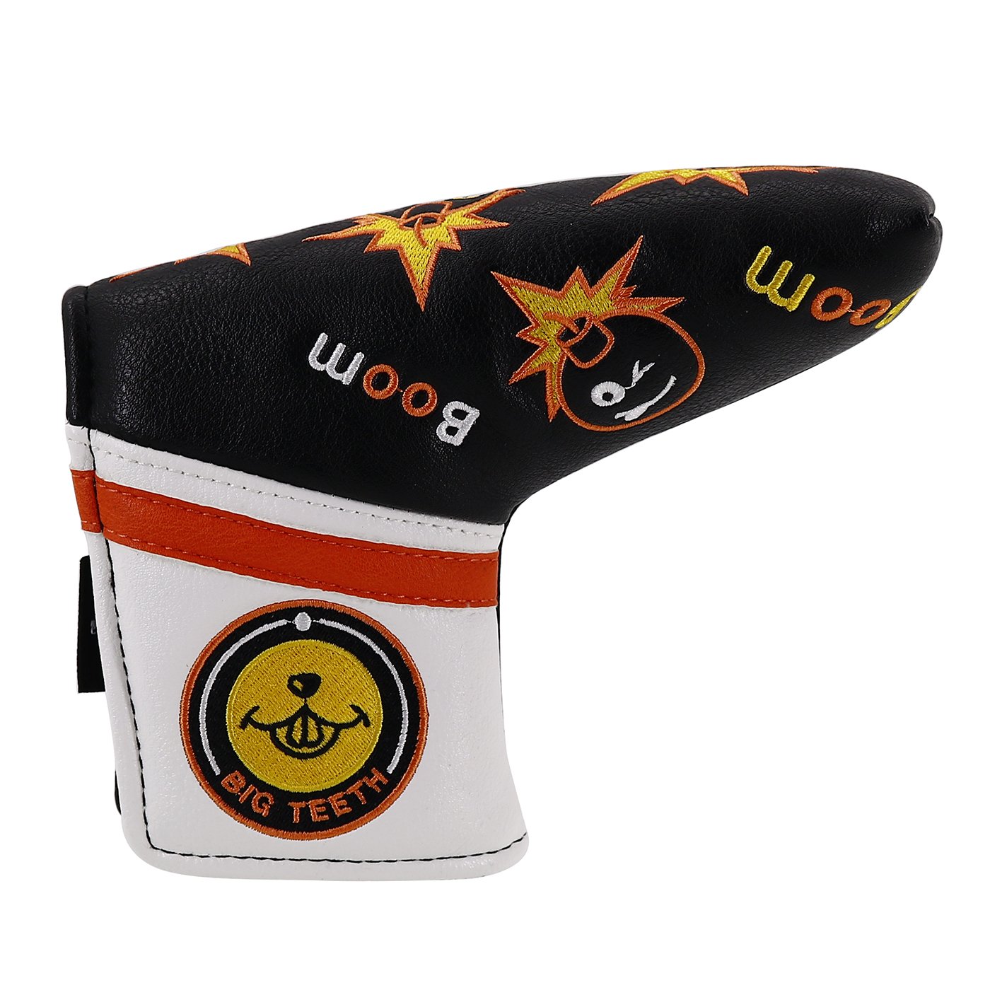 BIG TEETH Golf Blade Putter Head Cover Ping-type Magnetico Club Protector Bomba Per Scotty Cameron Taylormade Odyssey Headcover
