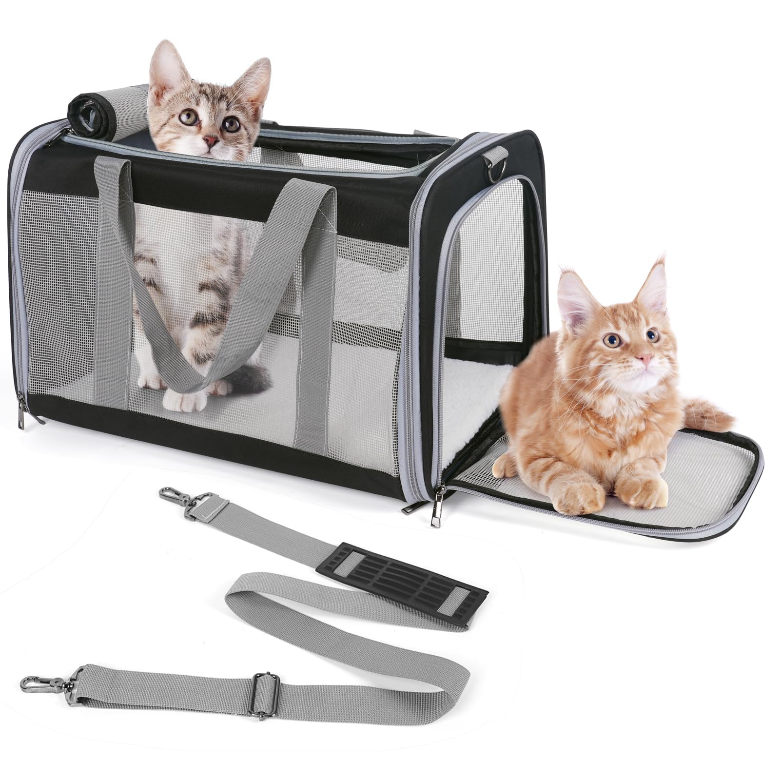 TIYOLAT Pet Carrier for Large Cats of 20 Lbs