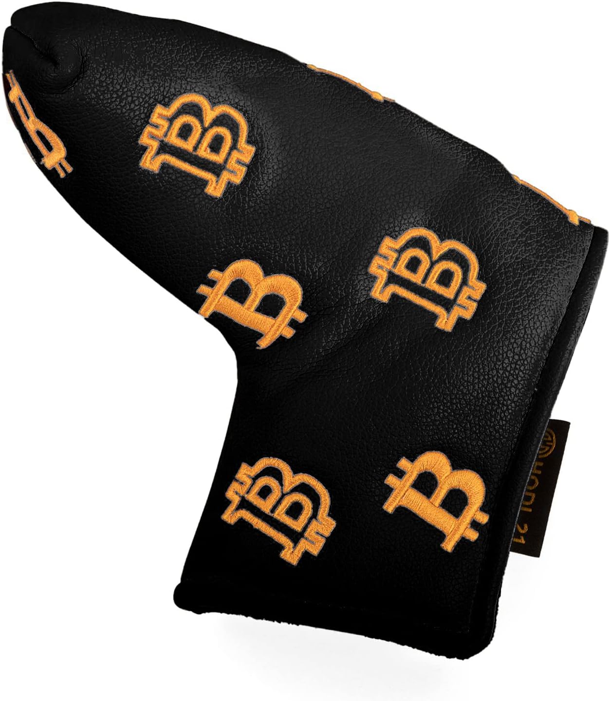 Bitcoin Golf Putter Cover for Blade and Mallet Putters - Golf Headcovers for Club Protection - HODL 21 Golf Accessories