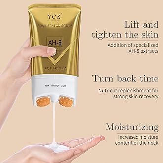 Ycz AH-8 Firming Neck Cream for Crepey Skin Body Care Comfort, Contains Hexapeptide, Moisturizing, Tightening Lotions Cosmetic Skin Care Skin Repair(Pack of 2)