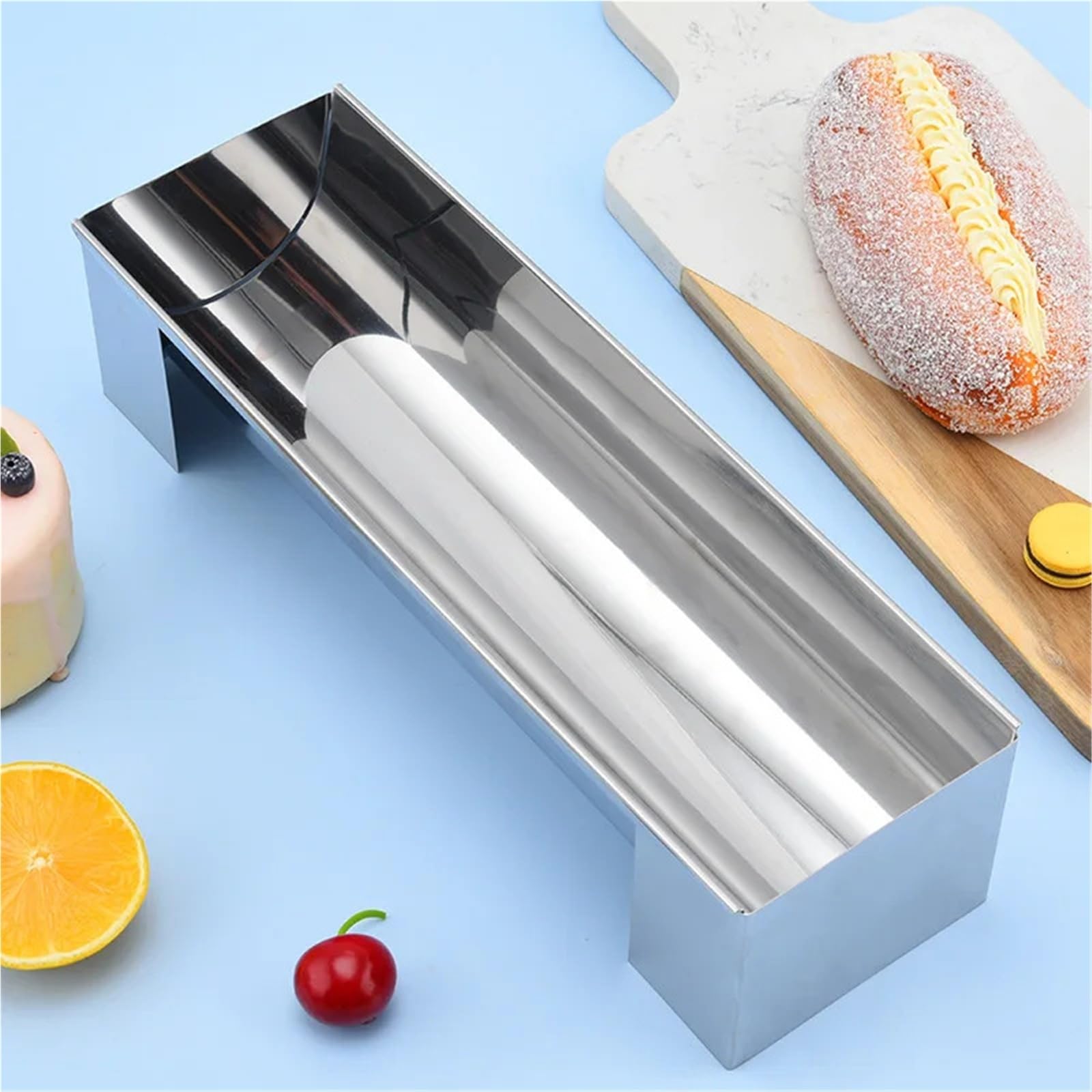 Moule à gâteau en bûche de Noël en acier inoxydable