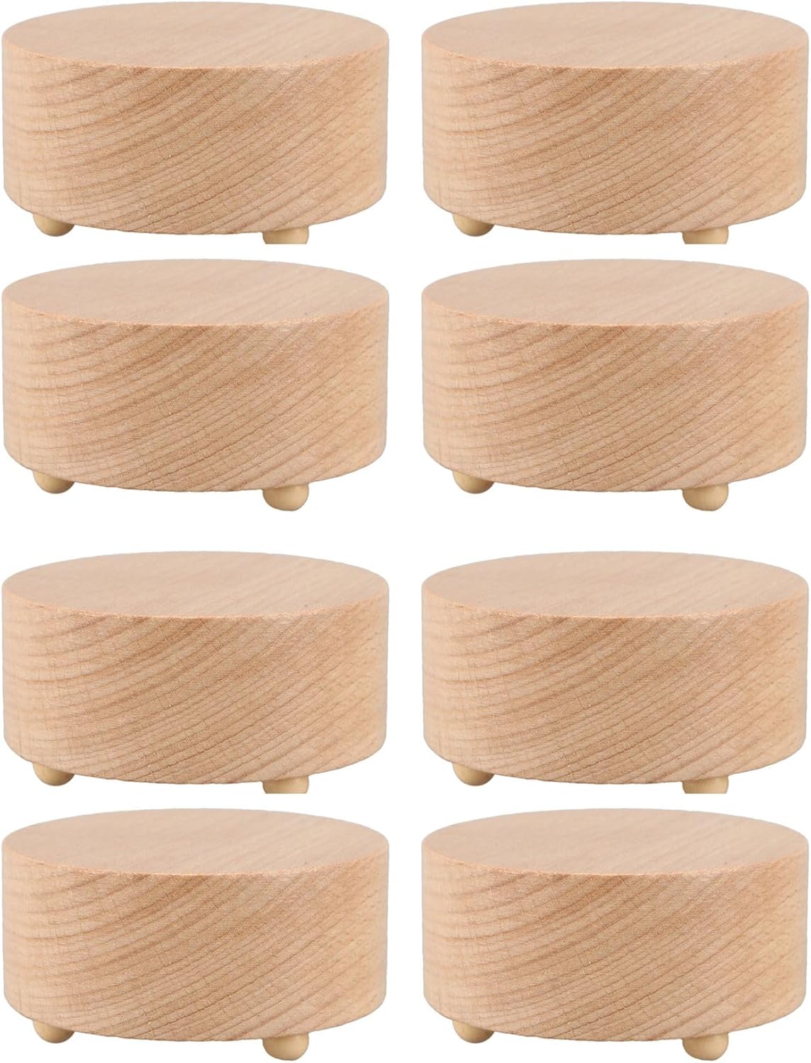 8X 円形空白オルゴール、誕生日、バレンタインデーのギフト、アクションフィギュアの置物、樹脂、手芸、ミニチュア、指定された音楽はあり