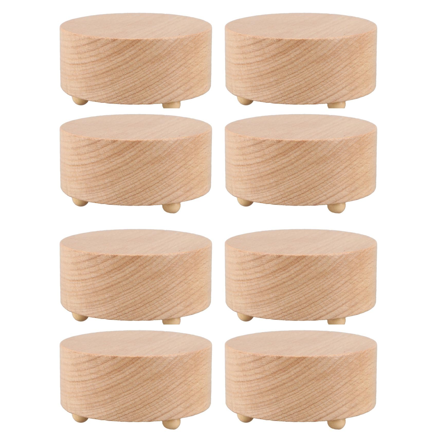 8X Round Carillon Vuoto Compleanno San- Regalo Azione Figure Figurine Resina Miniature Musica Non Specificata