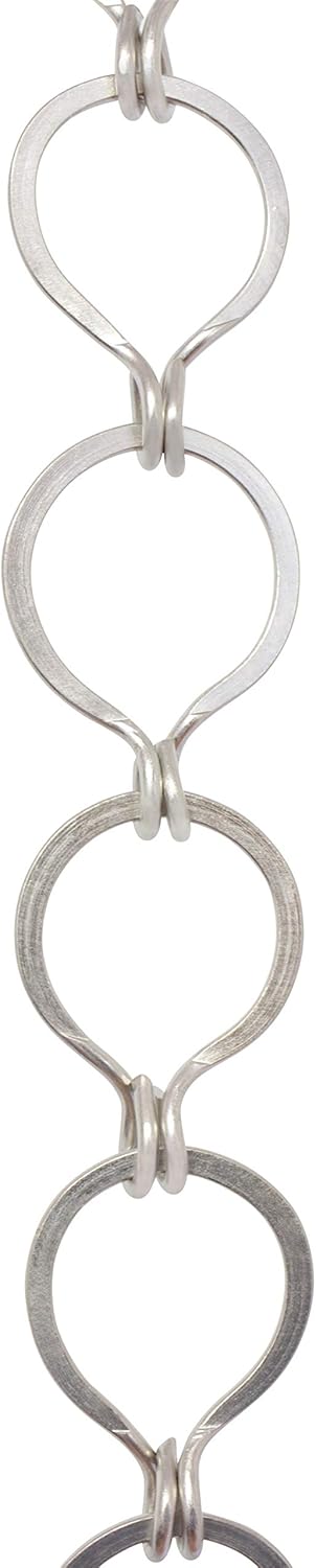 RCH Hardware CH-04R-SN Brass Chandelier Chain, Satin Nickel (1 Foot)