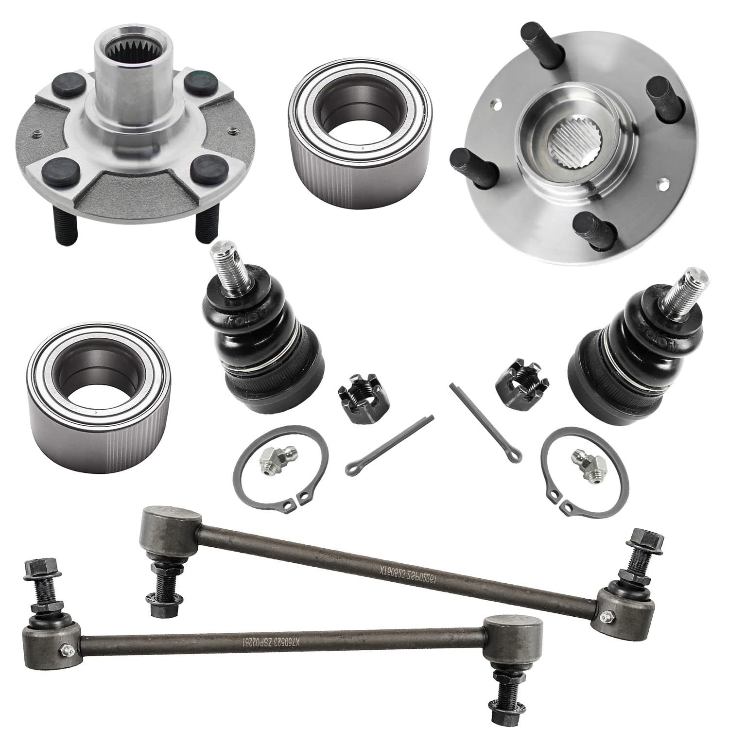 Detroit Axle - FWD Front End Suspension Kit for 2012-2017 Hyundai Accent