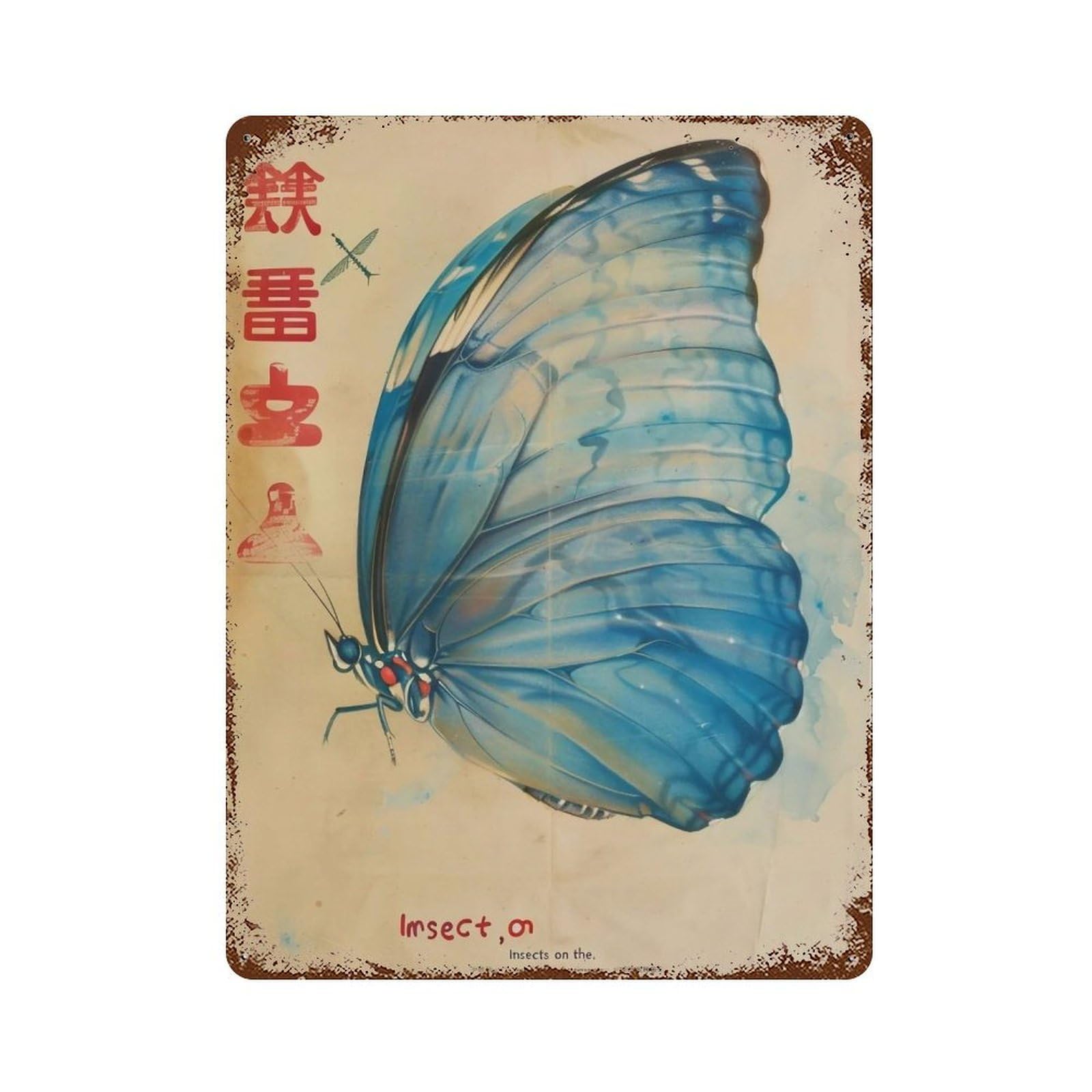 FHUYEURHRY Wings-of-the-Rising-Wind_02 Wall Decor Retro Iron Vintage Art Metal Tin Sign Poster Modern Home Cofffee Club Art Bar Shop Decorations Style 40x30cm