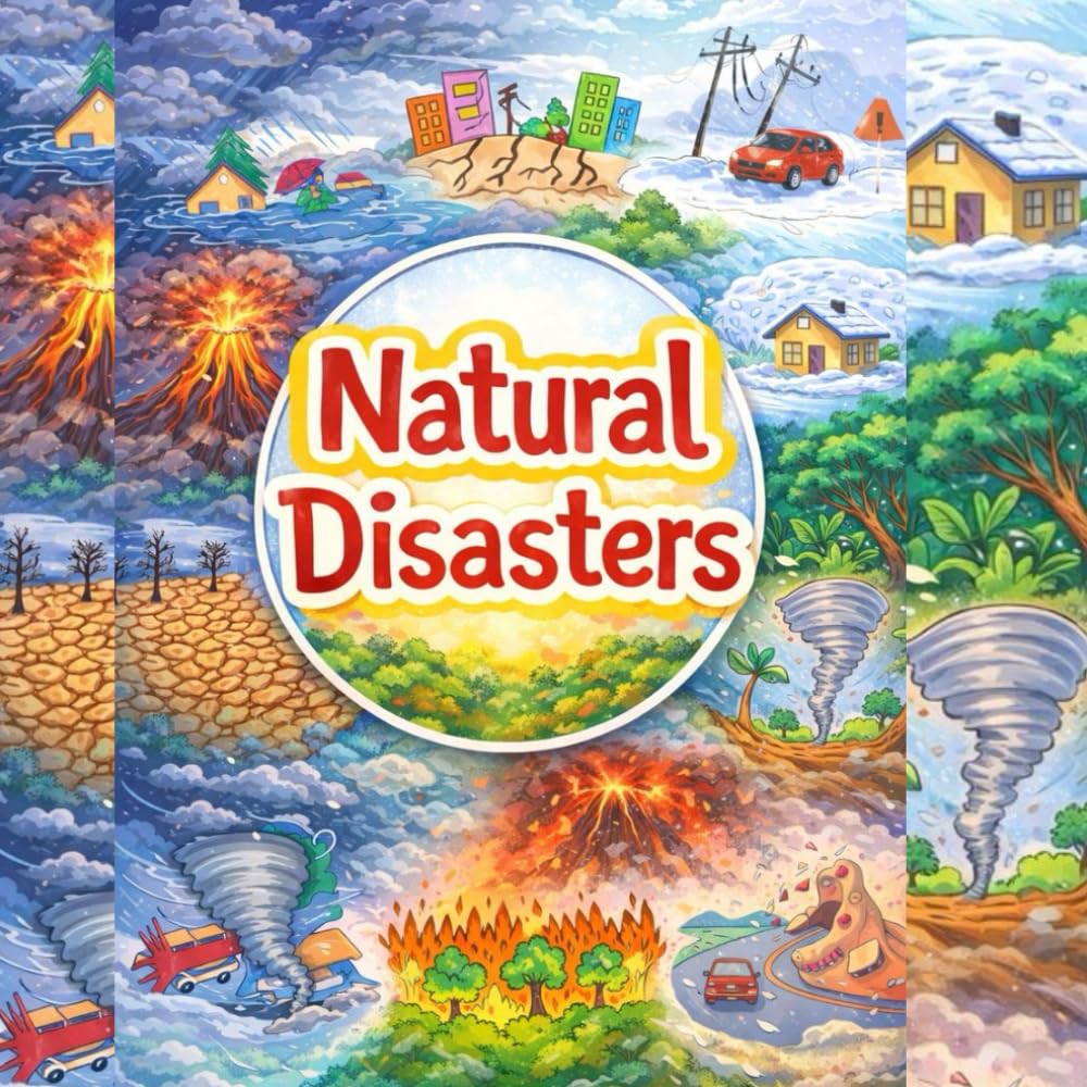 Natural Disasters: Learn Why Volcanoes Erupt, Earthquakes Shake, Hurricanes Form, Tsunamis Strike & Wildfires Spread — For Kids Ages 7–12