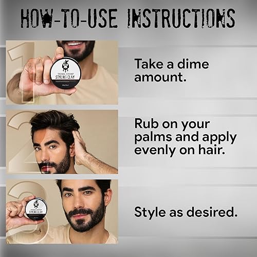 Miniatura 6 de Arcilla de peinado  Arcilla mate con aroma cítrico, arcilla capilar para cabello liso, rizado y teñido, 2.82 oz