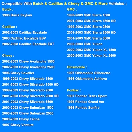 Miniatura 6 de Tapa de gasolina, tapa del depósito de combustible de repuesto GT231, 15763227 compatible con Chevy GMC Cadillac Oldsmobile Pontiac - Silverado
