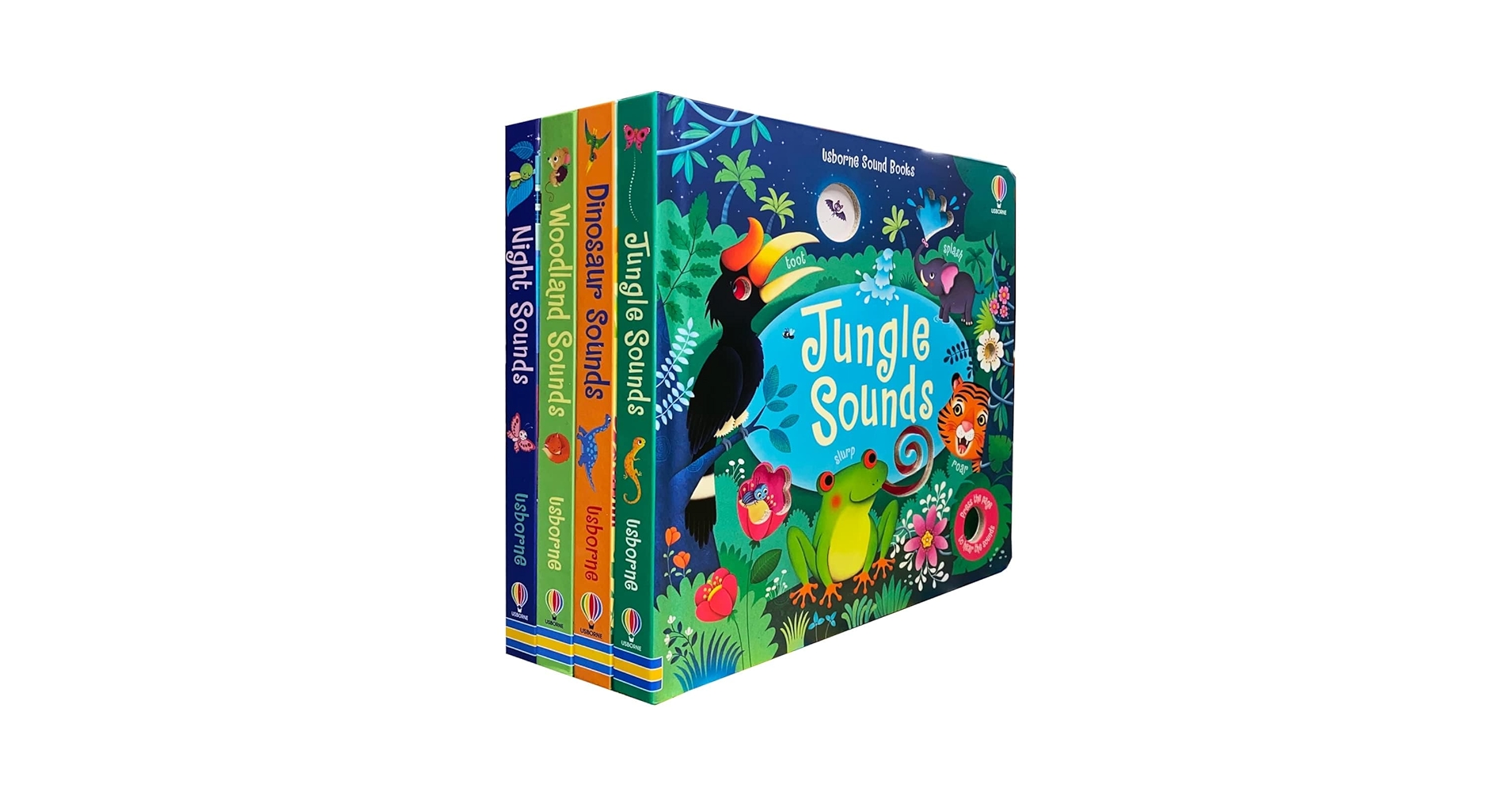 Usborne Sound Books Collection 4 Books Set (Series 1) (Jungle