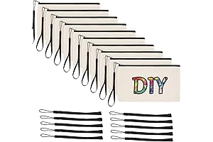 Canvas Zipper Bags for Personalized DIY Crafts Projects