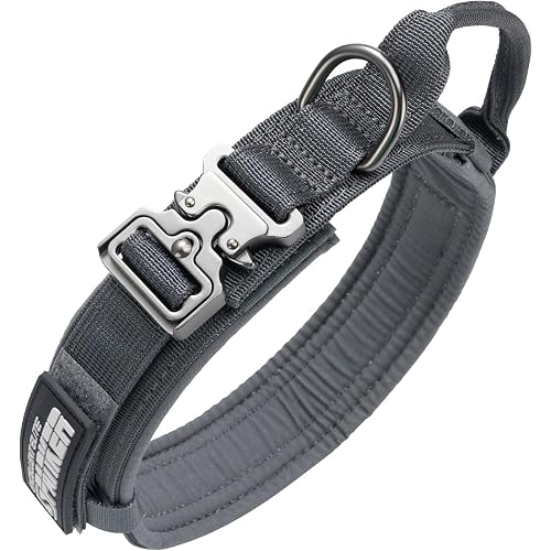 EXCELLENT ELITE SPANKER Tactical Nylon Dog Collar Military Metal Buckle