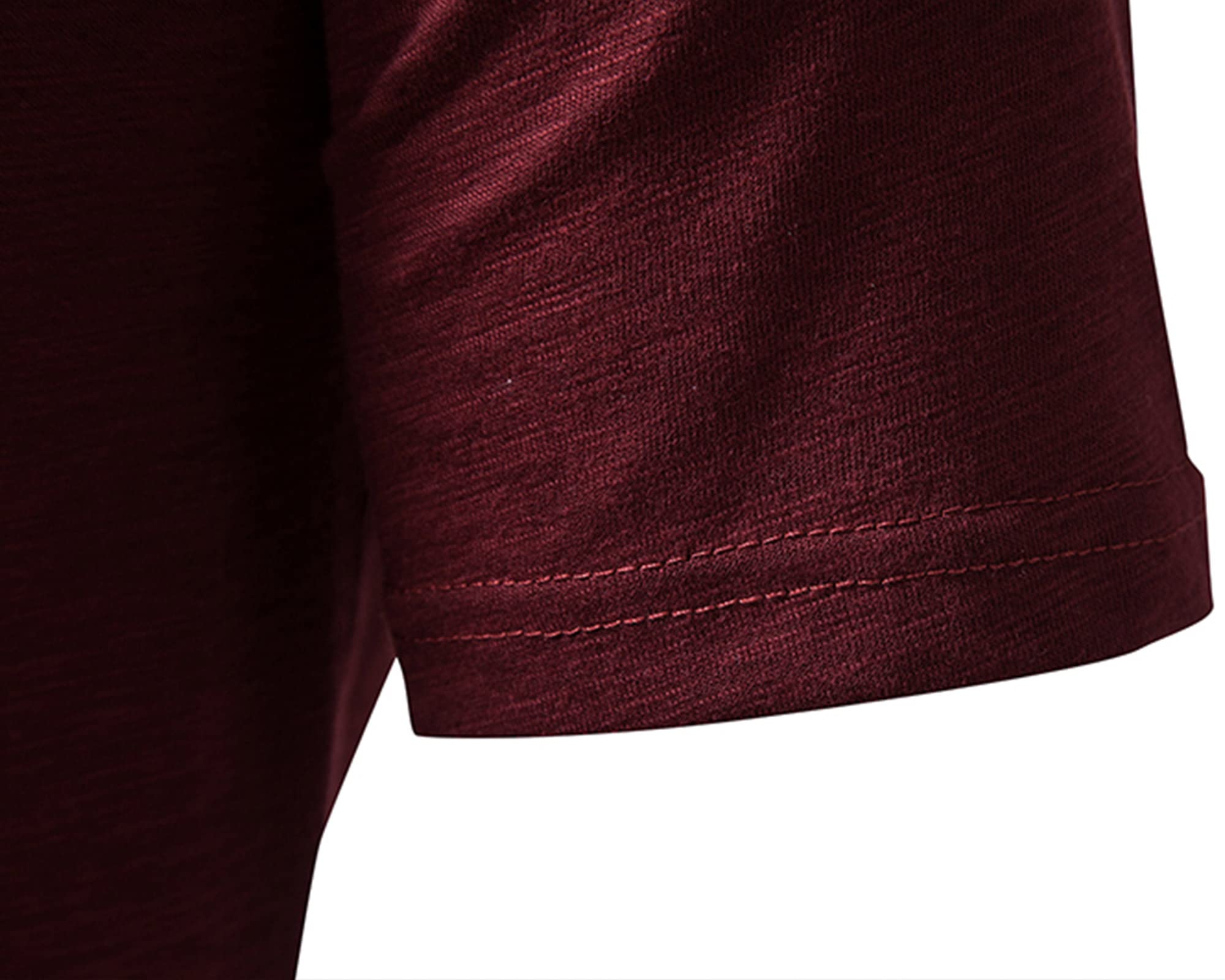 MakingDa Camicia da uomo casual a maniche lunghe/corte, vestibilità muscolosa, camicia Henley elegante 4 bottoni slim aderente t-shirt top