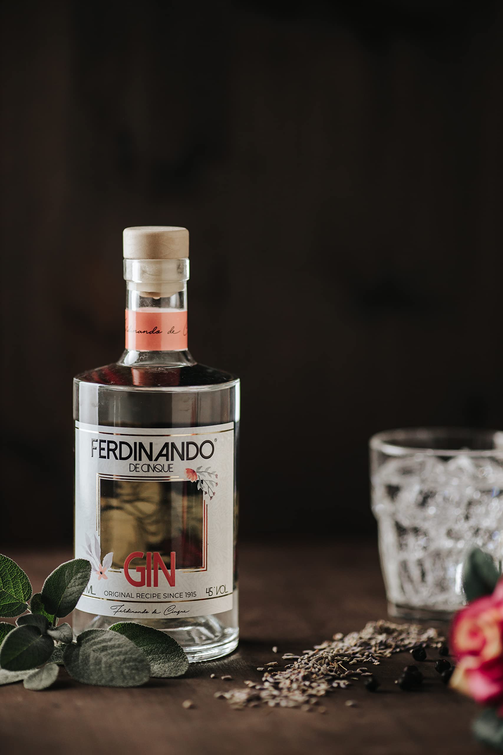 FERDINANDO DE CINQUE GIN - 45% Vol. - 700ml - Gin italiano erbaceo e balsamico