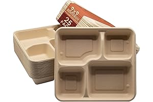 Disposable Bento Boxes with Lids - Enhanced Lunch Experience