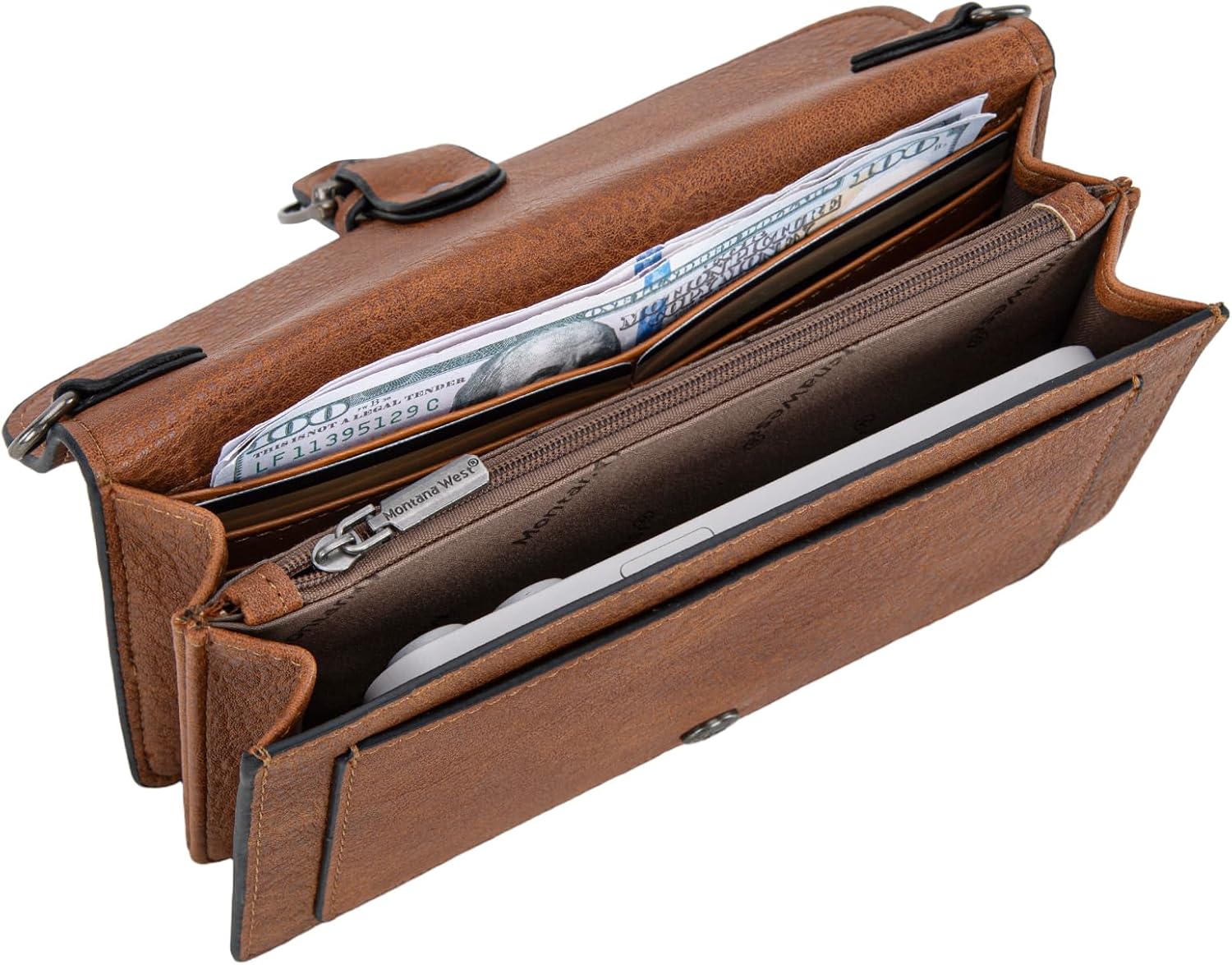 Montana West Small Crossbody Purse with Chain Strap Western Designer Clutch and Handbags for Women - Image 6