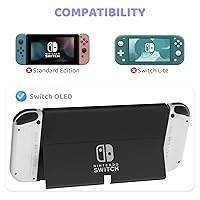 Vista 7 de FANPL Case bundle for Nintendo Switch OLED Accessories, Carrying Case for Switch OLED and JoyCon Controller with Hard Flip Protective Case and