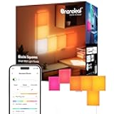 Smart LED Light Panels 6 Pack, Blocks Squares Wall Lights with Music Sync, WiFi Smarter Kit RGBW Gaming Lights Compatible with Alexa, DIY Wall Decor Light for Bedroom