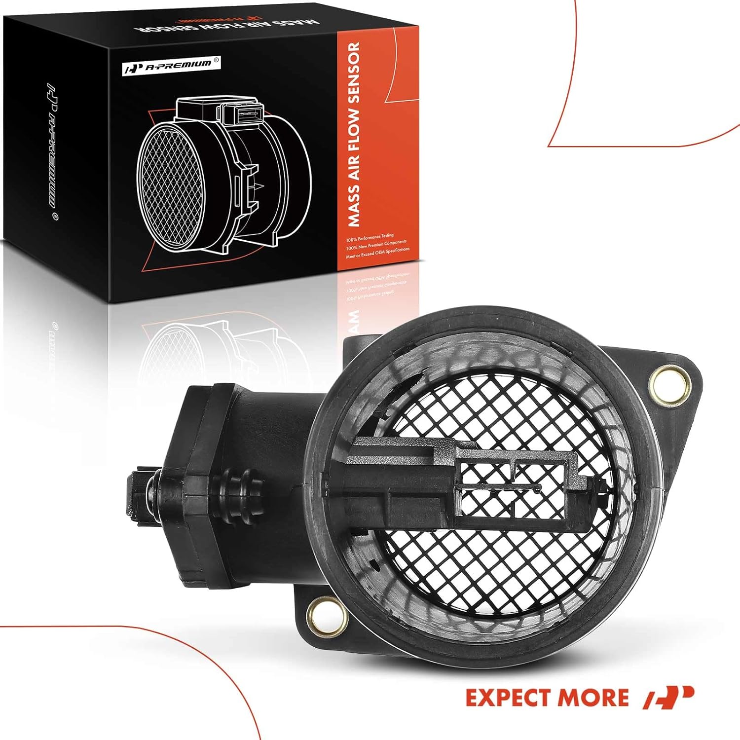A-Premium Mass Air Flow Sensor Compatible with Volvo S70 C70 V70 1998 850 1994-1997 L5 2.3L 2.4L Petrol