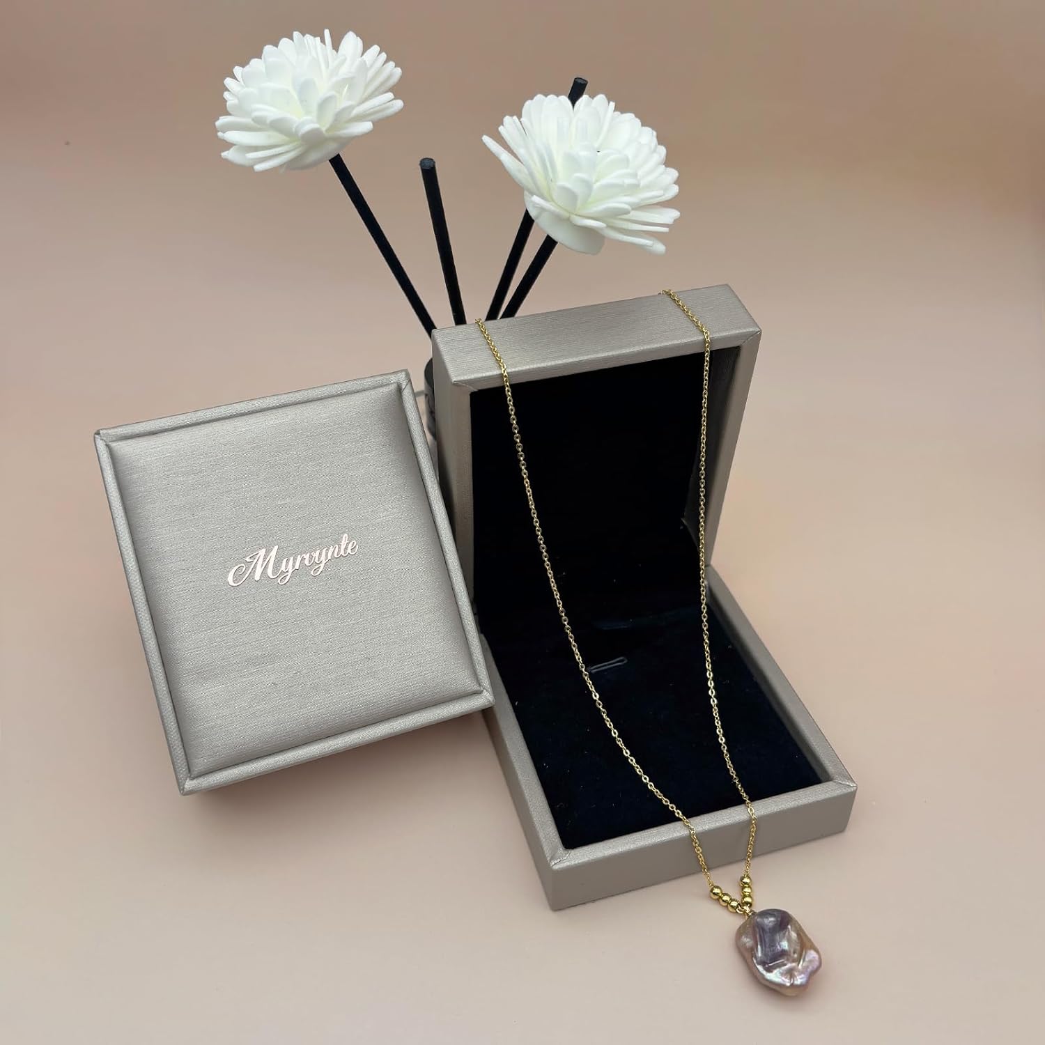 Pearl Necklaces for Women,Charm Choker Necklaces with Natural Freshwater Cultured Pearls,Dainty Pendants Necklaces Daily Wear or Fashion Gift for Women，Valentine's Day gift - Image 7