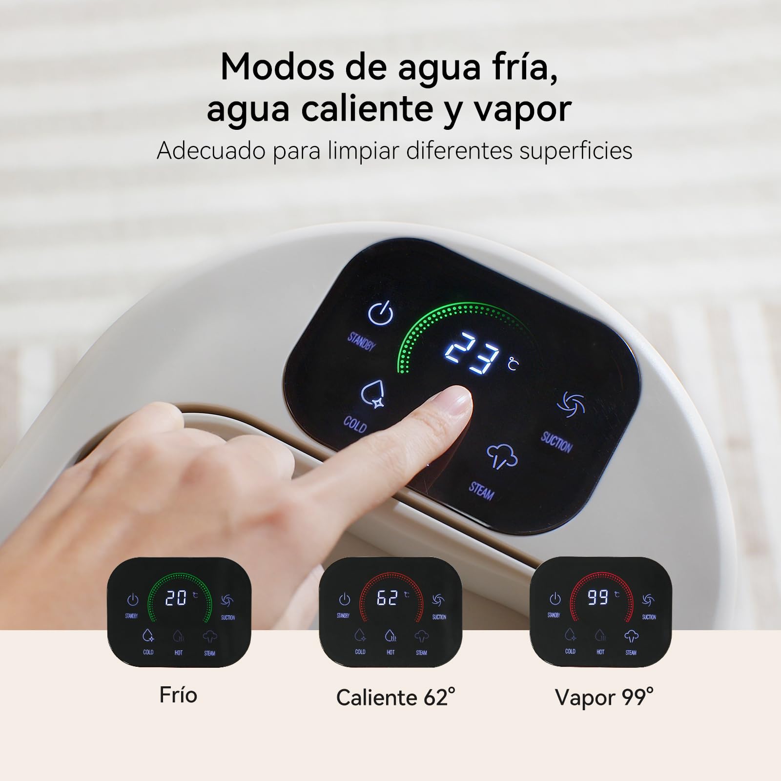 Bear SC3 Aspiradora de Agua Tapiceria Limpiador 1700W, Limpia Aspirador Tapicerias con Agua Sofa Maquina Limpiar para Moquetas Alfombras Colchones,Sofá Auto Coches