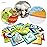 TEYTOY Baby Toy Zoo Series 26pcs Soft Alphabet Cards with Cloth Bag for Over 0 Years