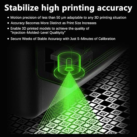 Original Bamboo X2D Vision Encoder for Bambu Lab X2D Build Plate 3D Printer Below 50m Motion Accuracy for Bambu Lab Vision Encoder Injection-Molded-Level Quality Bambu X2D 3D Pinter Accessories