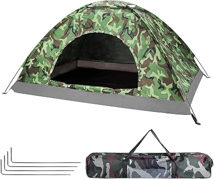 Holdfiturn Camping Tent 2-3 Person Dome Tents Easy Setup Lightweight Backpacking Tents for Hiking Fishing Backyard Adventures